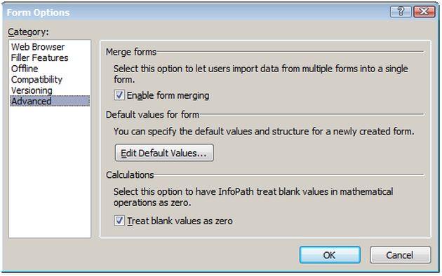 advanced option in sharepoint